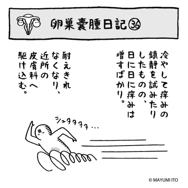 「耐えられない…」病院へダッシュ!状態は?そしてついに…/卵巣嚢腫日記。#36