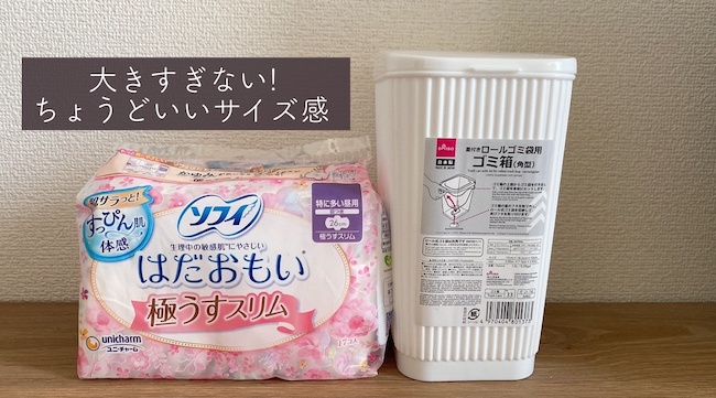 【100均】面倒な作業にさよなら!ダイソー商品を活用したサニタリーボックスが「ラク」すぎた!