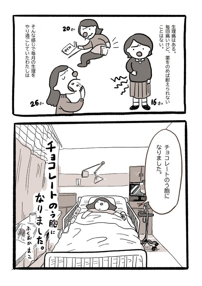 「テニスボールくらい」まさかの場所が腫れてる！？医師に告げられたのは… #チョコレートのう胞 1