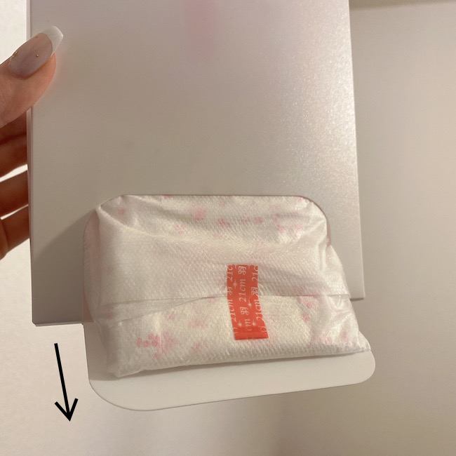 取り出しスムーズ【ダイソー】レジ袋BOXがナプキン収納に最適すぎる!