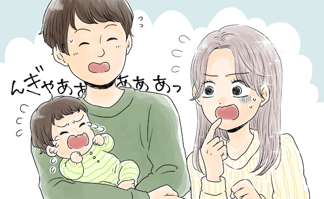 「んぎゃぁあ！」育休中にハイトーンカラーに挑戦→帰宅するとわが子がまさかの…？！