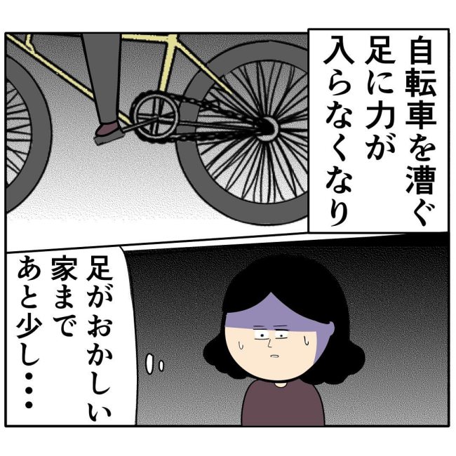 夫「何度も言ったのに」血で染まったサドルを見て…ついに決意 #命に関わる症状だった？ 3
