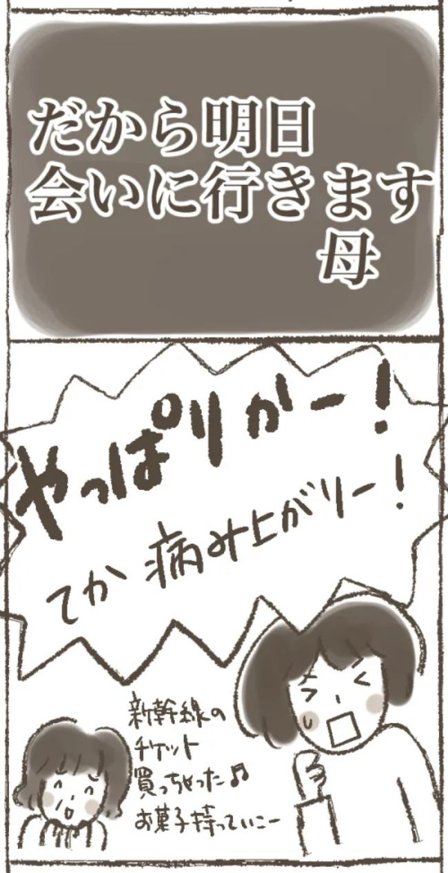 「退院しました。なので…」病み上がりの母から送られてきた驚きのメールとは? #子宮筋腫よさらば 4